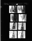 Unused photos of car wreck; Construction (8 Negatives), July 24-25, 1963 [Sleeve 43, Folder b, Box 30]